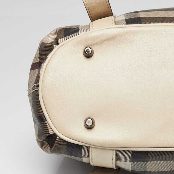 Burberry Smoked Check Coated Canvas Small Northfield Bag - Picture 5 of 11